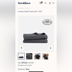 Brooklinen Dreamweave Waffle Bath Sheets
